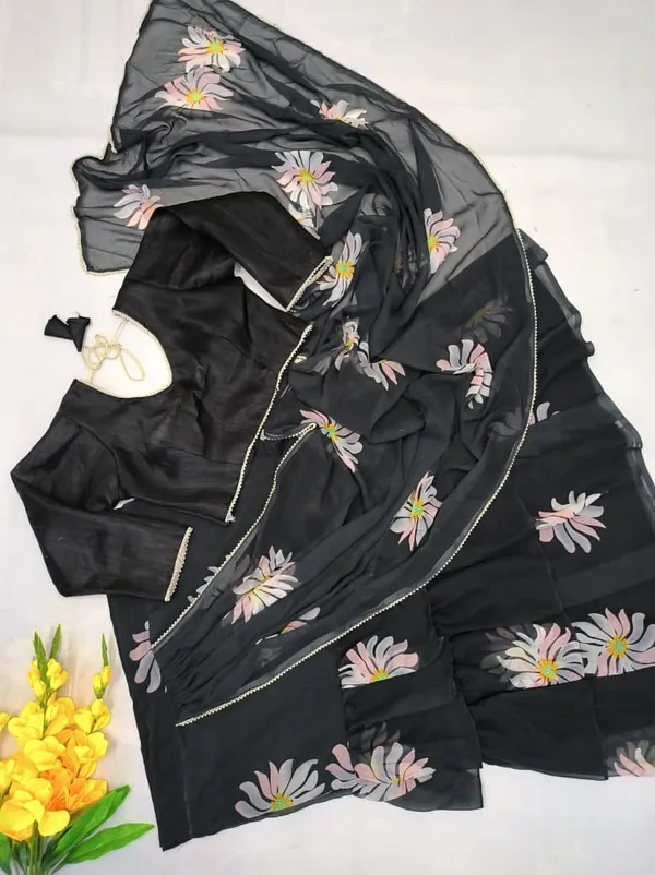 Faux_Georgette_Ruffle_Ready_to_Wear_Saree_with_Blouse