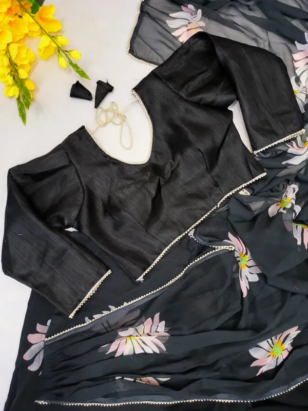 Faux_Georgette_Ruffle_Ready_to_Wear_Saree_with_Blouse