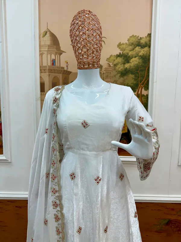 Fendy_Satin_Heavy_Embroidery_Gown_Plazzo_Dupatta_Set