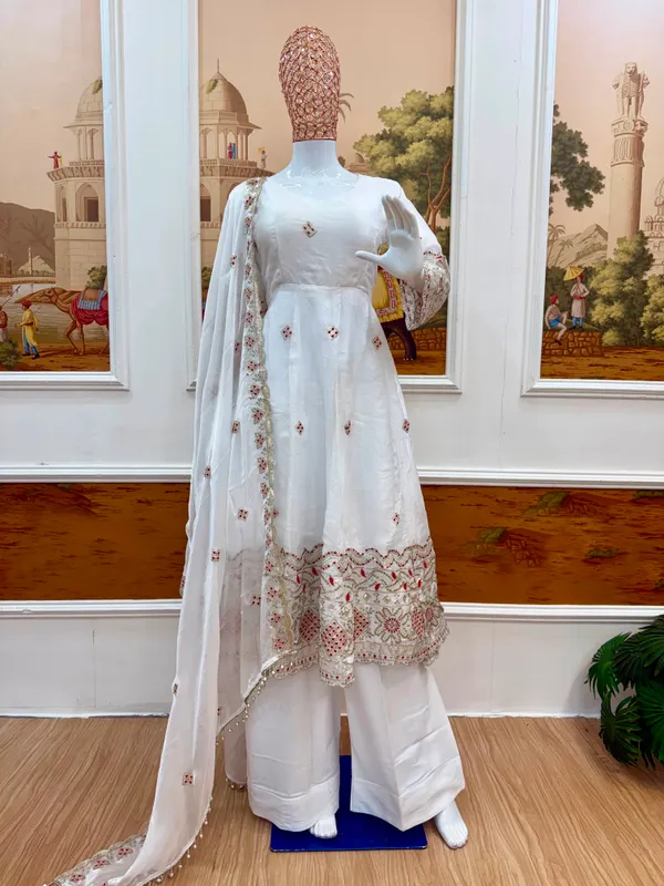 Fendy_Satin_Heavy_Embroidery_Gown_Plazzo_Dupatta_Set