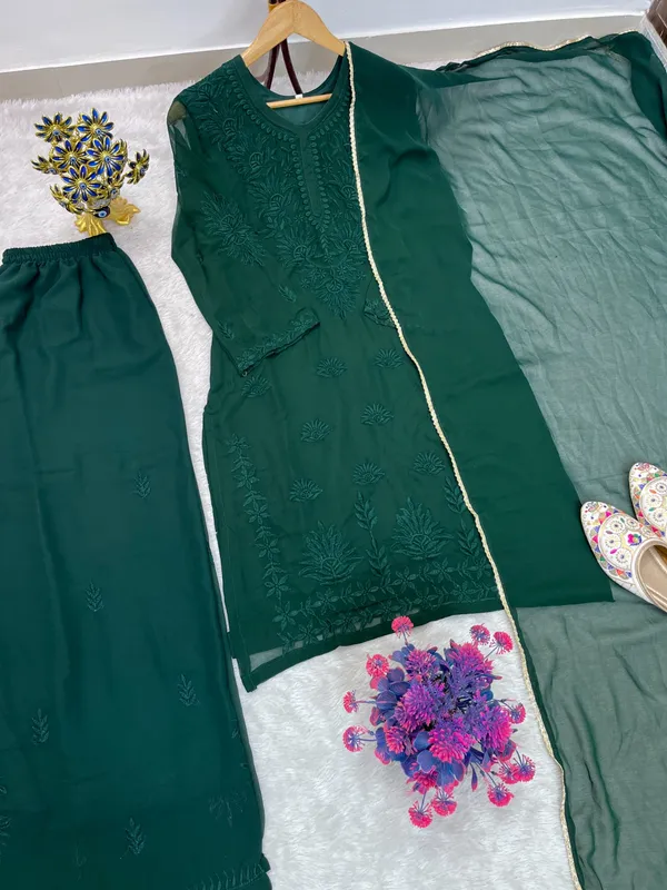 Festival_Collection_Chikankari_Suit_Top_Plazzo_Dupatta_Set