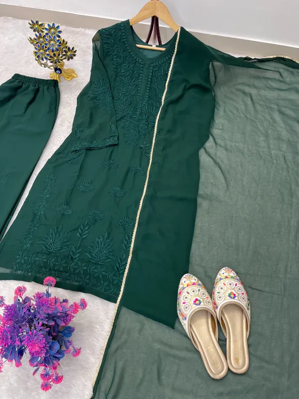 Festival_Collection_Chikankari_Suit_Top_Plazzo_Dupatta_Set