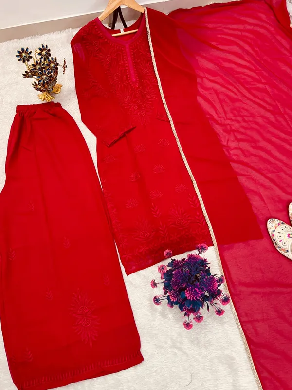 Festival_Collection_Chikankari_Suit_Top_Plazzo_Dupatta_Set