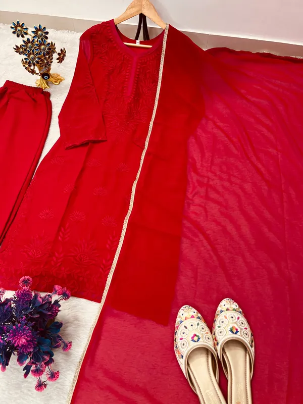 Festival_Collection_Chikankari_Suit_Top_Plazzo_Dupatta_Set