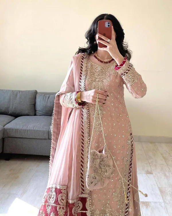Fox_Georgette_Embroidery_Codding_Sequence_Sharara_Set