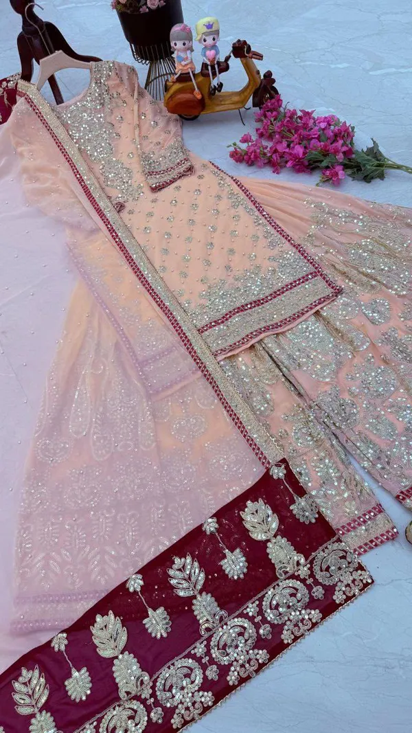 Fox_Georgette_Embroidery_Codding_Sequence_Sharara_Set
