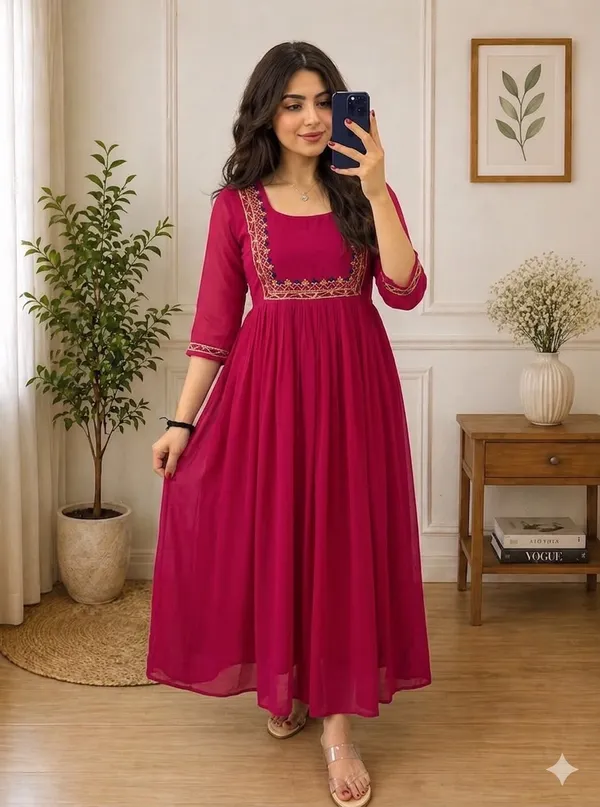 Fox_Georgette_Handwork_Kurti