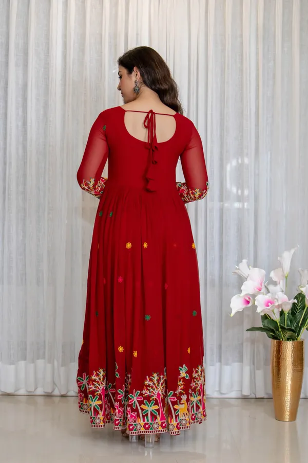 Fox_Georgette_Shine_Embroidery_Gown_Pent_Dupatta_Set