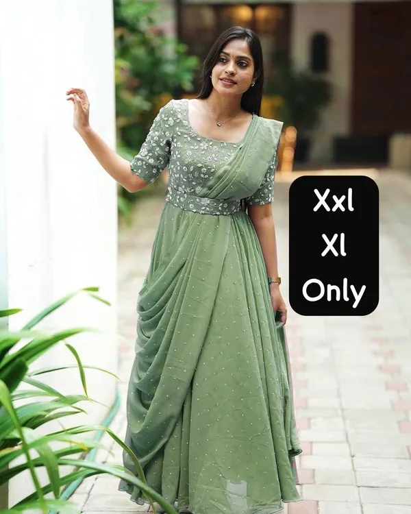 Georgette_Gown_with_Attached_Dupatta_&_Belt