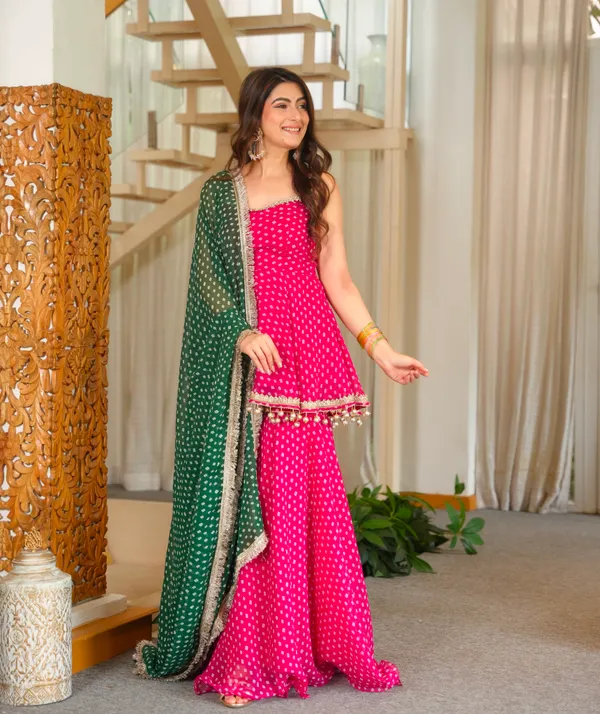 Heavy_Faux_Georgette_Bandhej_Print_Kediya_Plazzo_Dupatta_Set