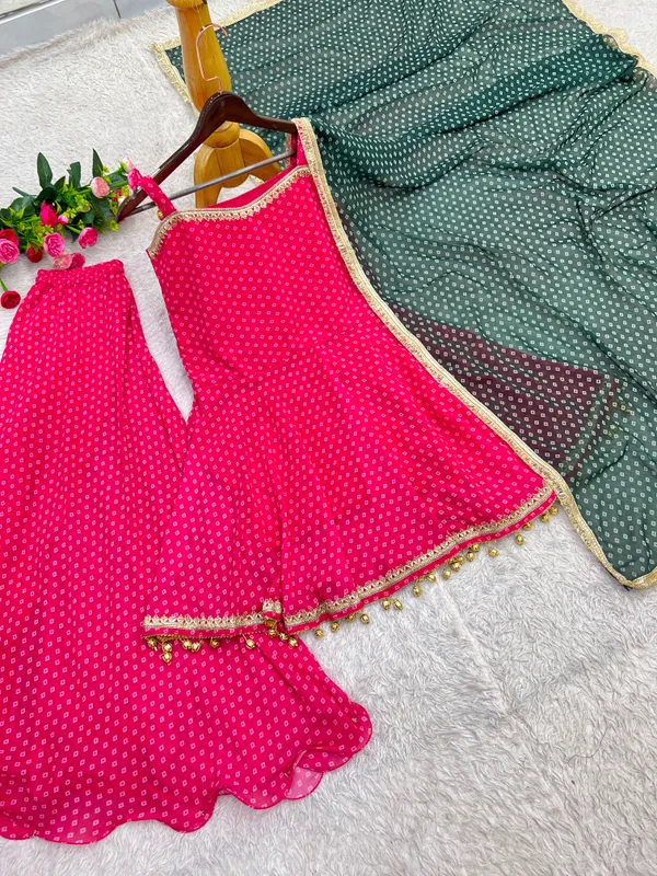 Heavy_Faux_Georgette_Bandhej_Print_Kediya_Plazzo_Dupatta_Set