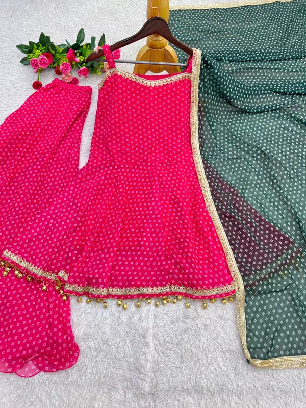 Heavy_Faux_Georgette_Bandhej_Print_Kediya_Plazzo_Dupatta_Set