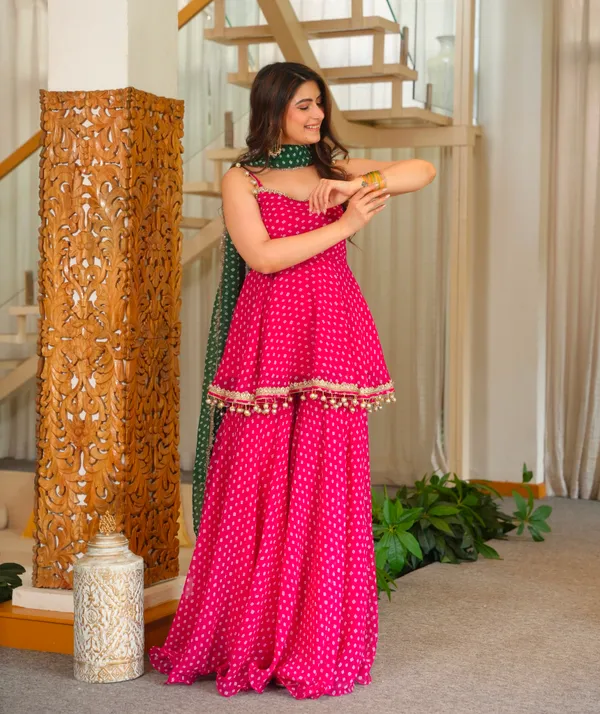 Heavy_Faux_Georgette_Bandhej_Print_Kediya_Plazzo_Dupatta_Set