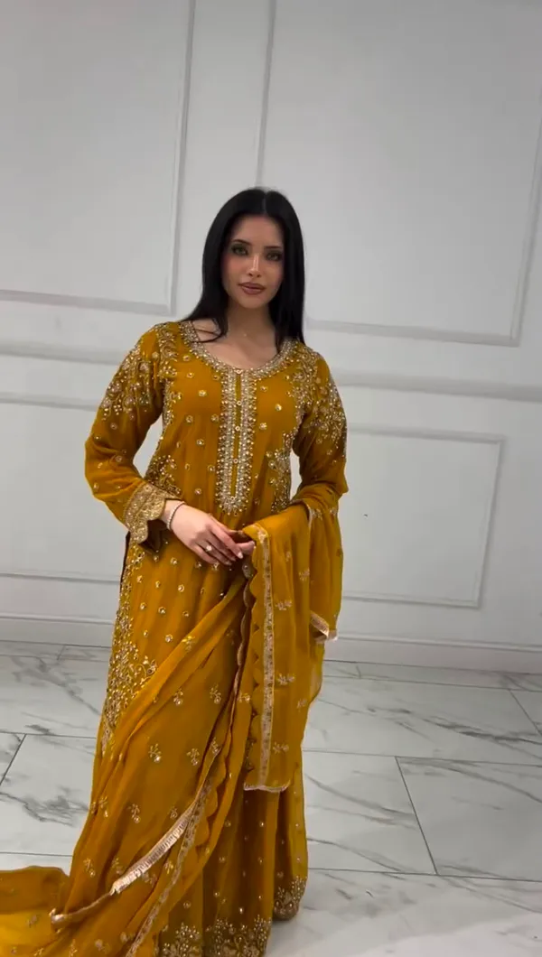 Heavy_Faux_Georgette_Embroidered_Top-Plazzo_and_Dupatta_Set