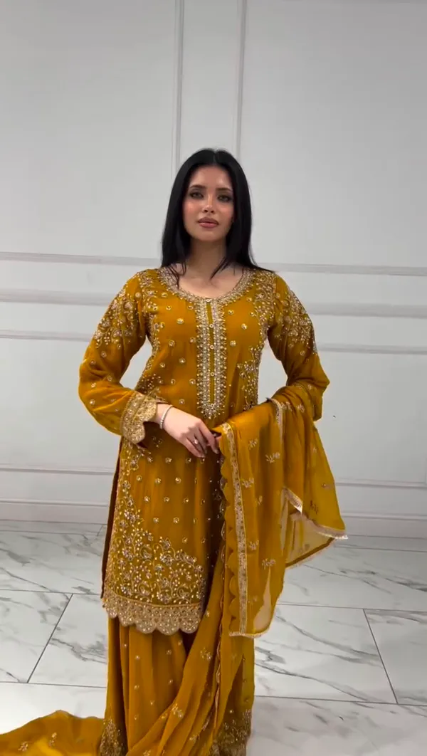 Heavy_Faux_Georgette_Embroidered_Top-Plazzo_and_Dupatta_Set
