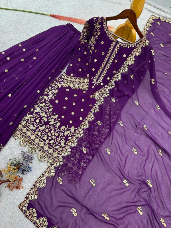 Heavy_Faux_Georgette_Embroidered_Top-Plazzo_and_Dupatta_Set