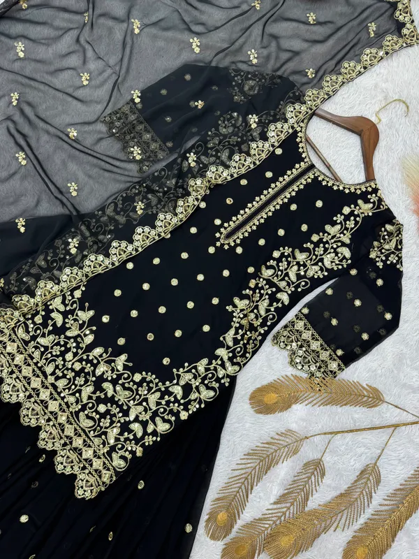 Heavy_Faux_Georgette_Embroidered_Top-Plazzo_and_Dupatta_Set