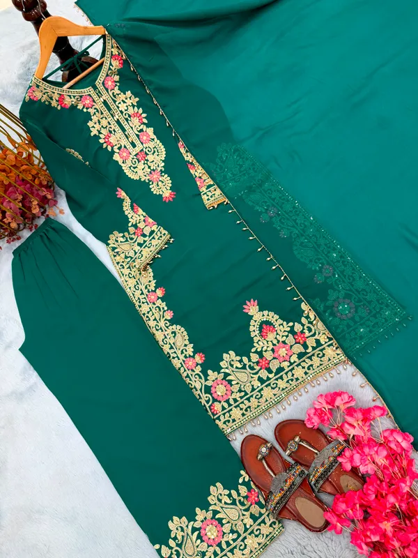 Heavy_Faux_Georgette_Embroidery_Top_Plazzo_Set
