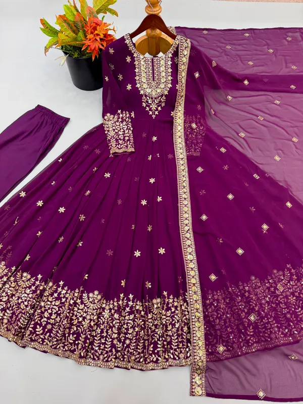 Heavy_Georgette_Embroidered_Gown_with_Pant_&_Dupatta