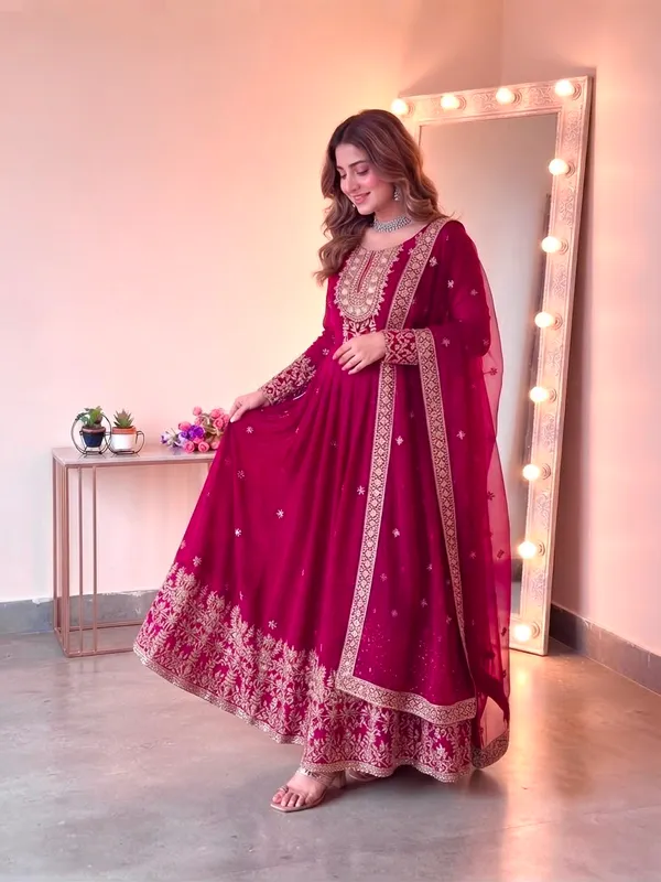 Heavy_Georgette_Embroidered_Gown_with_Pant_&_Dupatta