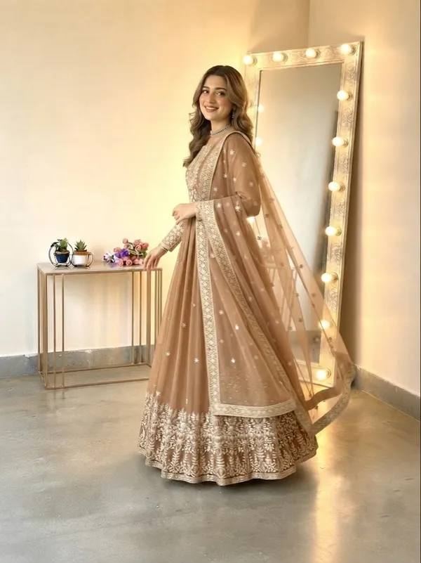 Heavy_Georgette_Embroidered_Gown_with_Pant_&_Dupatta