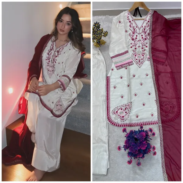 Heavy_Roman_Glass_Embroidery_Top_Pent_Dupatta_Set