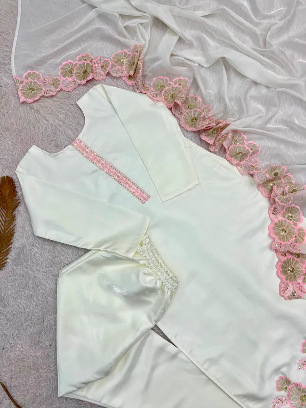Heavy_Roman_Glass_Silk_Embroidered_Long_Kurti_Set_with_Dupatta