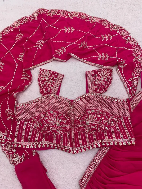 Lehenga_Style_Saree_Indo-Western_with_Blouse_Set