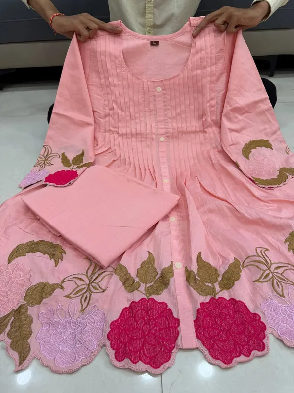 Party_Wear_Pure_Mul_Chanderi_&_CORD_SET_Set