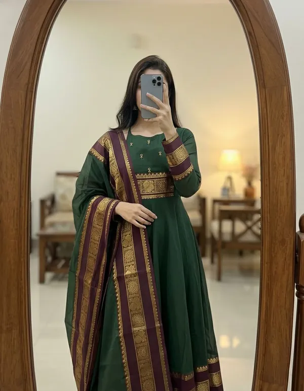 Pattu_Cotton_Handwork_Traditional_Outfit_with_Dupatta