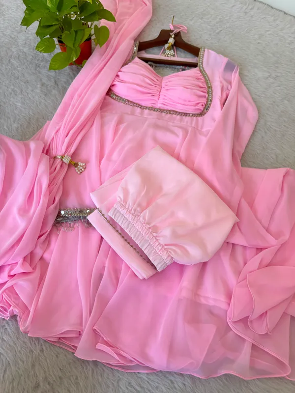 Pink_Fox_Georgette_Party_Wear_Gown_with_Dupatta_&_Pant