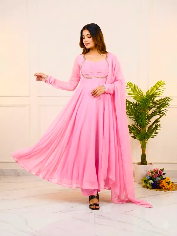 Pink_Fox_Georgette_Party_Wear_Gown_with_Dupatta_&_Pant