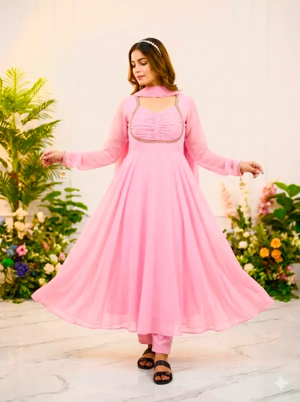 Pink_Fox_Georgette_Party_Wear_Gown_with_Dupatta_&_Pant