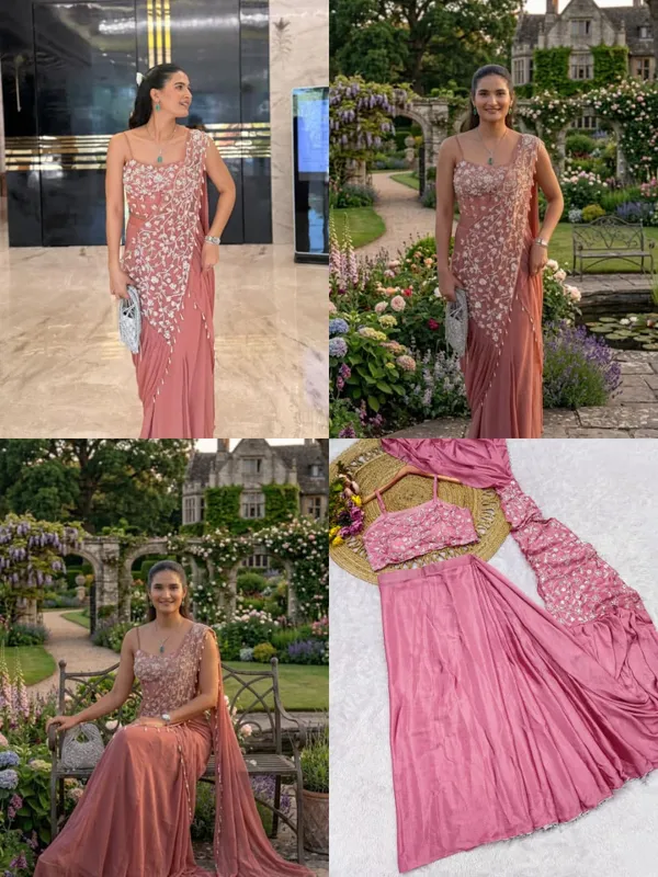Premium_Chinnon_Silk_Ready-to-Wear_Drape_Saree_with_Multi_Thread_Embroidery