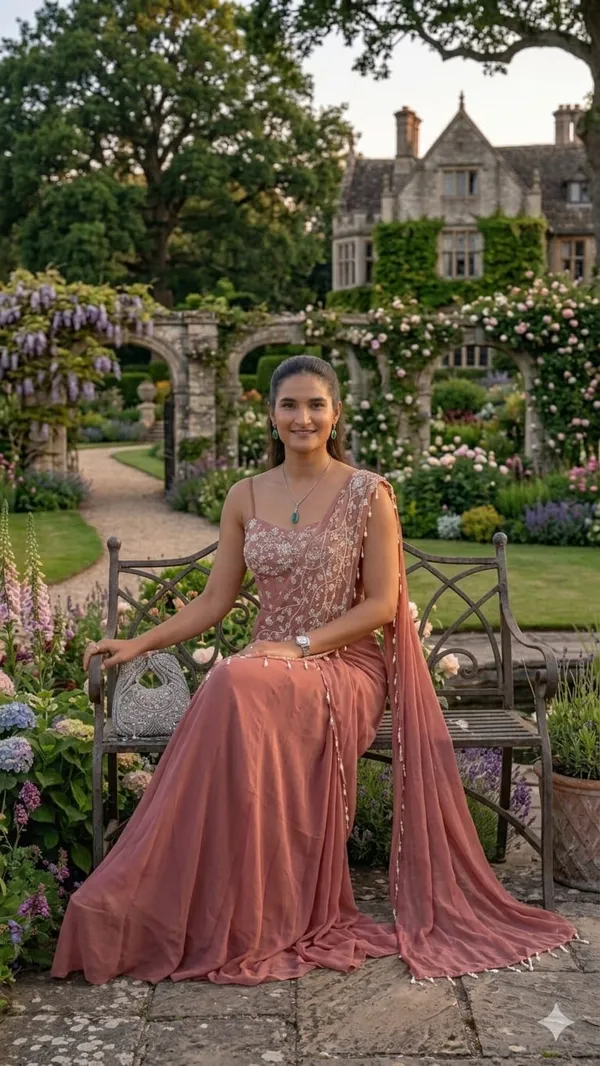 Premium_Chinnon_Silk_Ready-to-Wear_Drape_Saree_with_Multi_Thread_Embroidery
