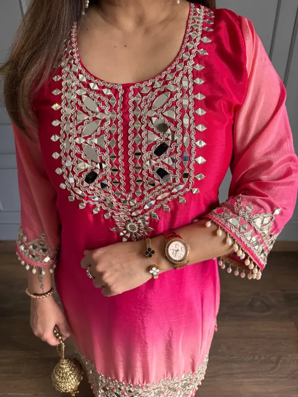 Premium_Hand_Embroidered_Mirror_Work_Ombre_Co-Ord_Set