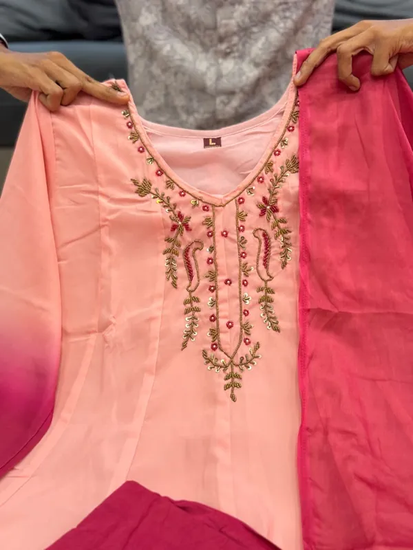 Premium_Orange_Chiffon_Anarkali_Kali_Gown_Suit_Set