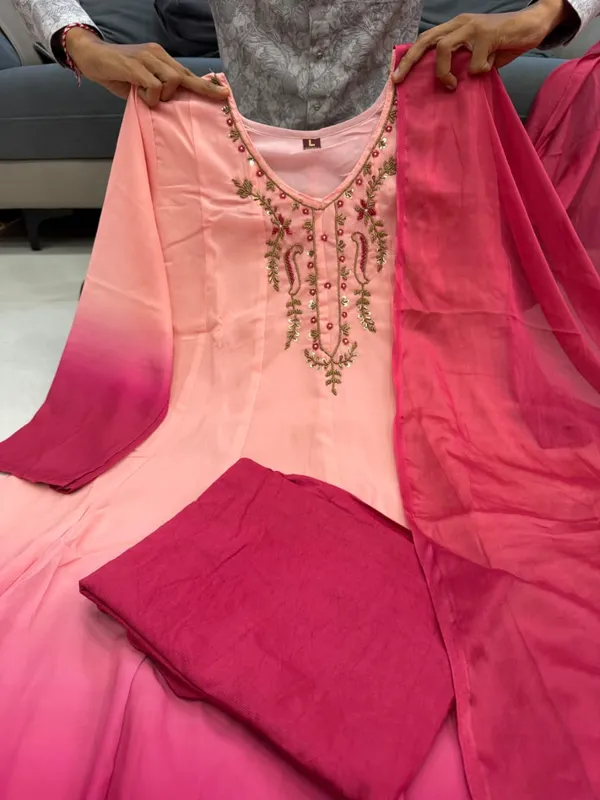 Premium_Orange_Chiffon_Anarkali_Kali_Gown_Suit_Set