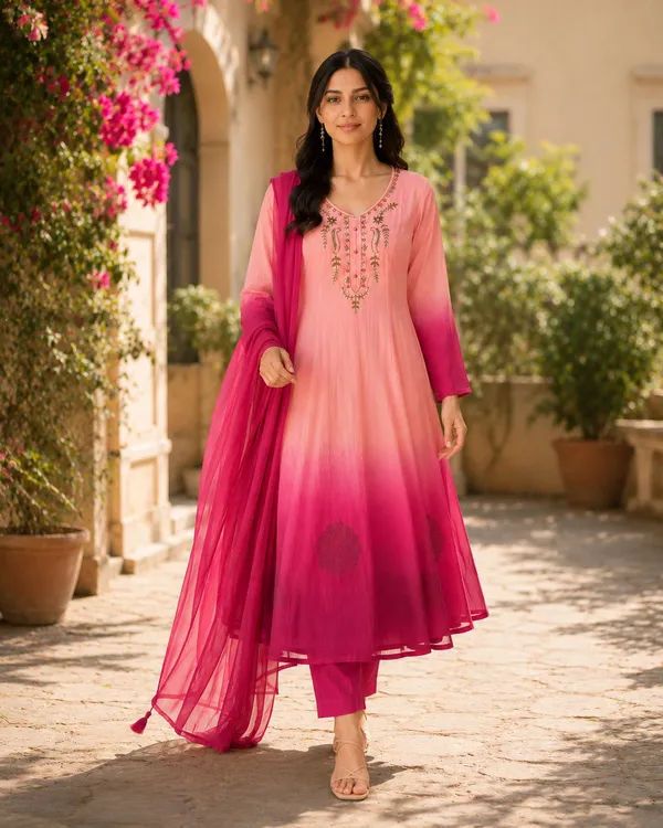 Premium_Orange_Chiffon_Anarkali_Kali_Gown_Suit_Set