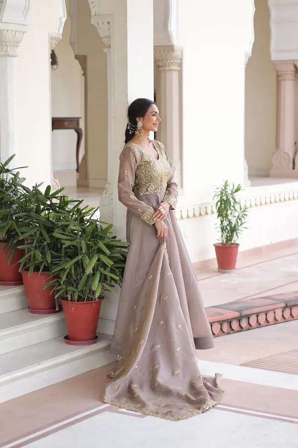 Premium_Readymade_Gown-Dupatta_Set