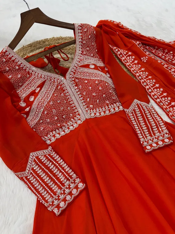 Premium_Readymade_Gown_Dupatta_Set