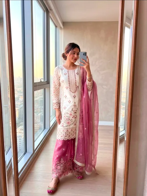 Pur_Gmy_Silk_Heavy_Embroidery_Top_Plazzo_Dupatta_Set