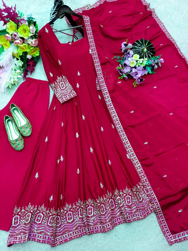 Pure_Chinon_Silk_Embroidered_Gown_Pent_Dupatta_Set