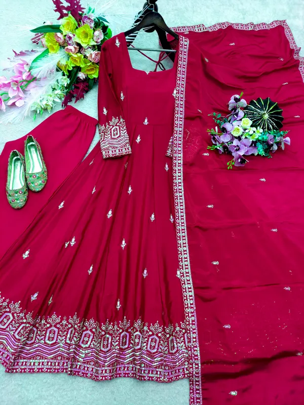 Pure_Chinon_Silk_Embroidered_Gown_Pent_Dupatta_Set