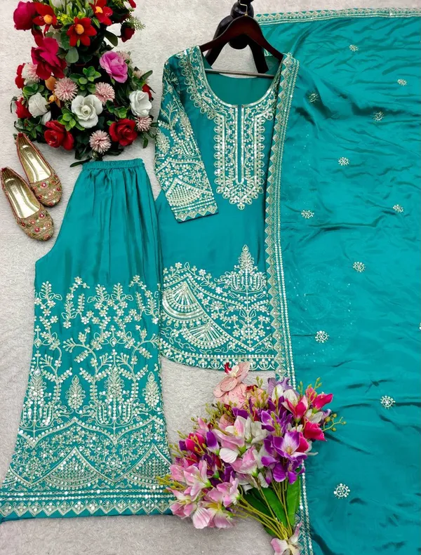Pure_Chinon_Silk_Embroidered_Top_Pent_Palazzo_Dupatta_Set