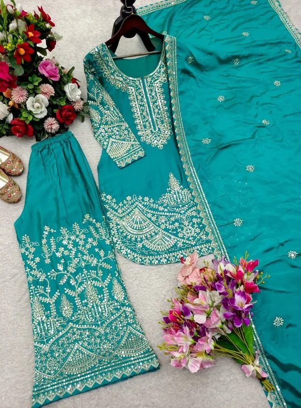 Pure_Chinon_Silk_Embroidered_Top_Pent_Palazzo_Dupatta_Set