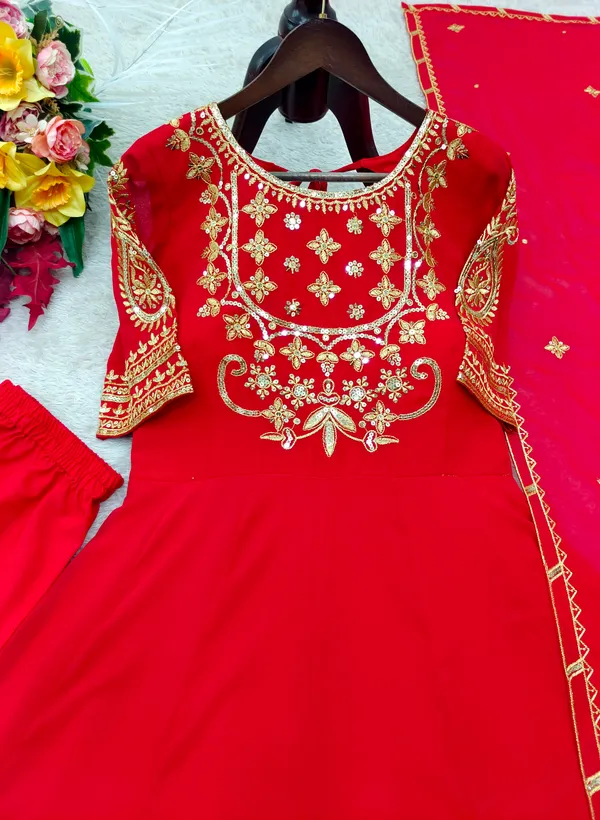 Pure_Fox_Georgette_Embroidered_Gown_Pent_Dupatta_Set