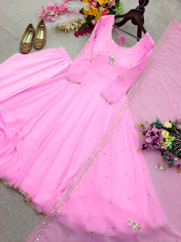 Pure_Fox_Georgette_Embroidery_Gown_Pent_Dupatta_Set