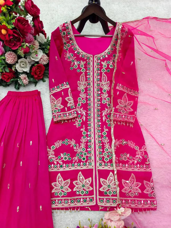 Pure_NC_Satin_Silk_Embroidered_Top_Sarara_Dupatta_Set