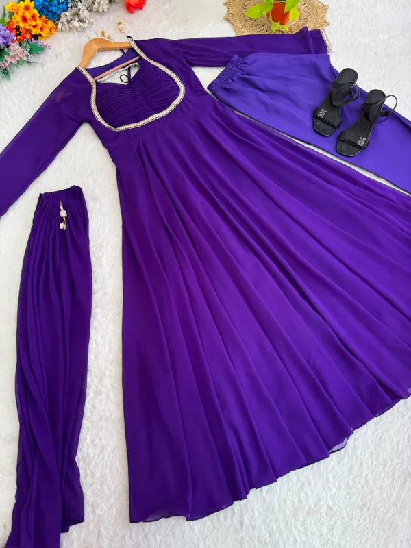 Purple_Fox_Georgette_Party_Wear_Gown_with_Dupatta_&_Pant